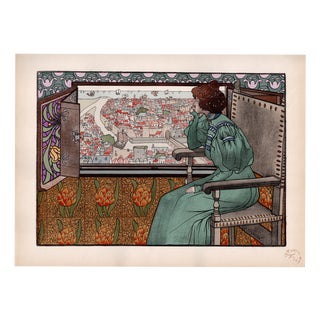 Gustave-Max Stevens, Solveig, 1898, Lithograph on Paper For Sale