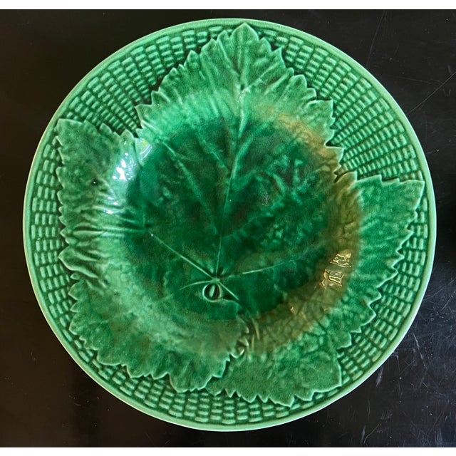 English English Majolica Plates and Bread Platter- Set of 4 For Sale - Image 3 of 13