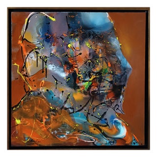 Ovidiu Kloska, Echoes of an Oniric Face, Acrylic on Canvas For Sale