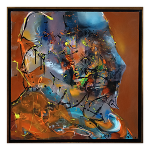 Ovidiu Kloska, Echoes of an Oniric Face, Acrylic on Canvas