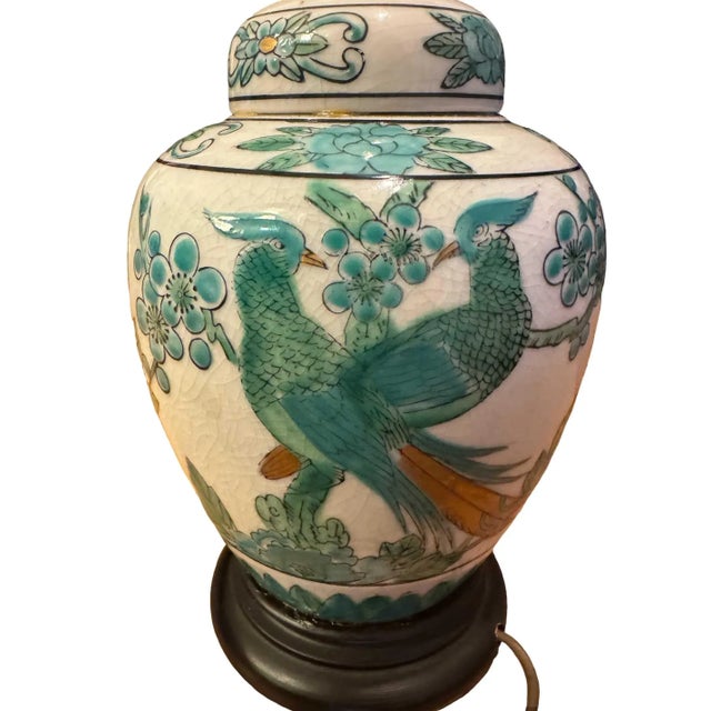 Antique Japanese Imari Ginger Jar Lamp For Sale In Phoenix - Image 6 of 7