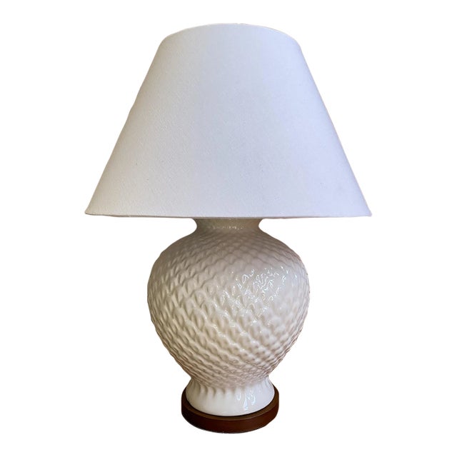 Vintage Ralph Lauren White Table Lamp For Sale