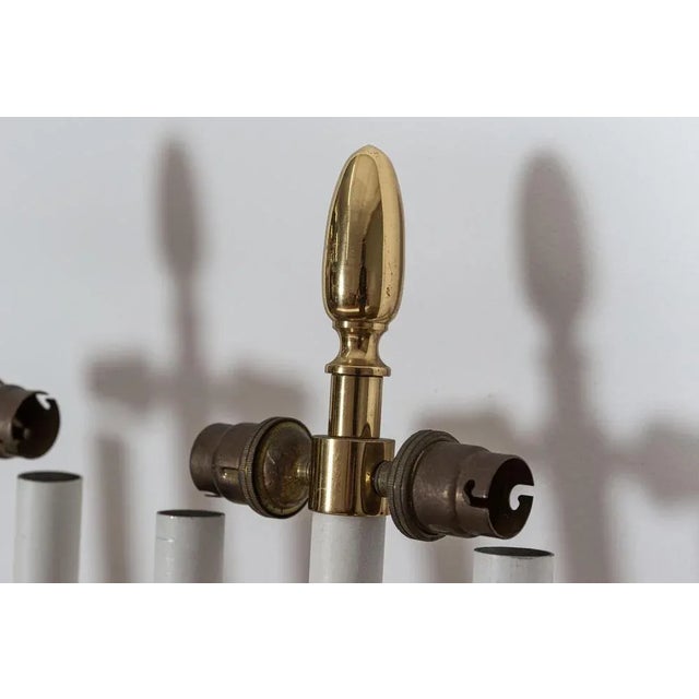 Large Mid-Century Italian Brass Wall Lights, Set of 2 For Sale - Image 9 of 11