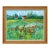 Mid‑Century Yolanda Ardissonne “Poppies” Oil on Canvas Landscape Painting For Sale