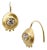 Oro 18K Gold Large Diamond Hook Earrings, A Pair For Sale