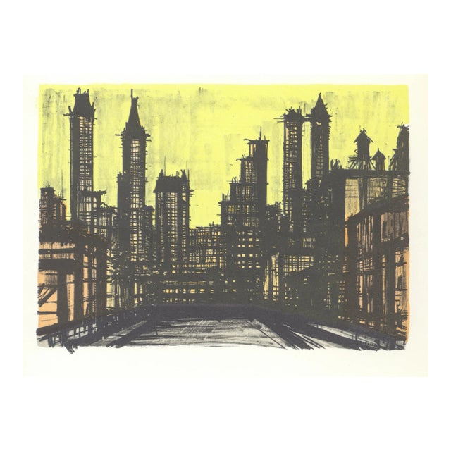 1967 Lithograph #55 "New York Iii" (Midtown Manhattan) by Bernard Buffet For Sale