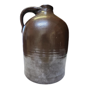 19th Century Albany Slip Glaze Brown Jug