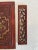 Wood Asian Teak Wood Carved Relief Red & Gold Plaques, Set of 4 For Sale - Image 7 of 10