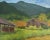 "Barns at Shenandoah Mountain, Va" Contemporary Landscape Oil Painting by Teresa DiMarco For Sale