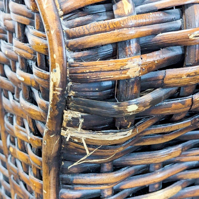 Ralph Lauren Woven Rattan Lounge Chair With White Cushions For Sale - Image 10 of 13
