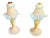 Opaline and Light Blu Murano Glass Table Lights, 1990s For Sale