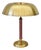 Vintage Swedish Table Lamp in Brass and Walnut from Boréns, 1940s For Sale