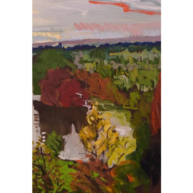 Jackson, Richmond Terrace, Autumn Sunset, 20th Century, Oil on Board, Framed For Sale - Image 6 of 8