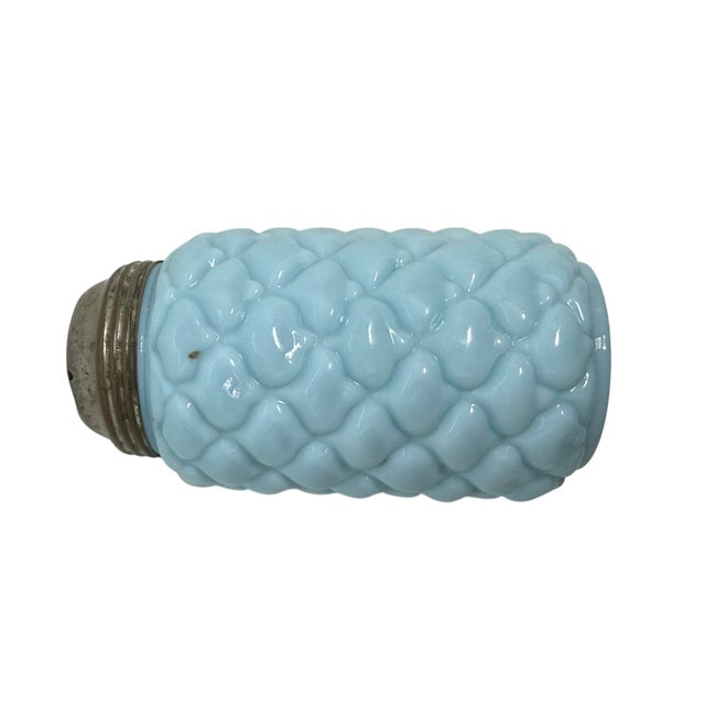 Attributed to Consolidated Glass Eapg Light Blue Opaline Cone/Pineapple Sugar Shaker C1890 Usa For Sale In Washington DC - Image 6 of 12