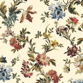 House of Hackney Rosetta Wallpaper - Ecru For Sale