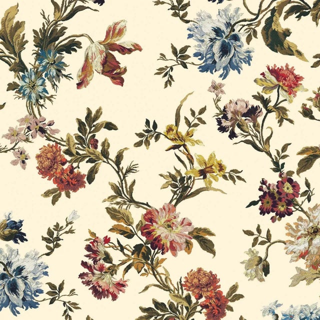 House of Hackney Rosetta Wallpaper - Ecru For Sale
