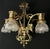 Antique Art Nouveau Chandelier in Brass and Bronze, 1890s For Sale - Image 3 of 13