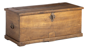 Antique Portuguese Chest in Chestnut, 1800s