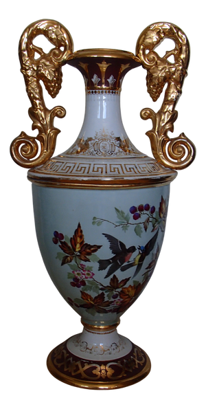Art Nouveau Amphora Floor Vase