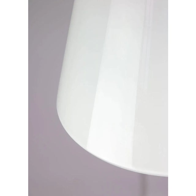 Vintage Industrial Opaline Glass Pendant Lamp, 1970s For Sale - Image 9 of 13