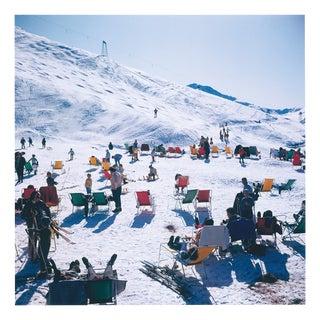Slim Aarons, Skiers at Verbier, Limited Edition Estate Stamped Photographic Print, 1970s For Sale