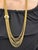 Gucci 18 Karat Gold Multi Strand Long Lariat Necklace Diamond Clasp For Sale - Image 11 of 18