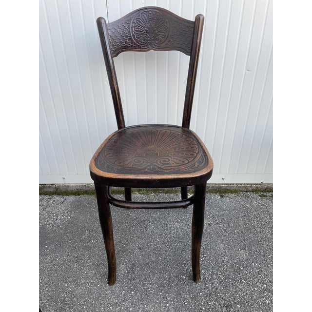 Beech Wood Dining Chairs by Jacob & Josef Kohn, Set of 6 For Sale - Image 4 of 14