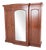 Antique Victorian Gentleman's Wardrobe in Mahogany, 1860 For Sale