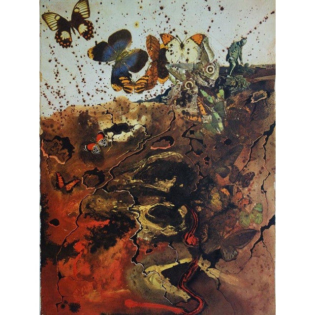 Salvador dalí (1904-1989) auvergne original lithograph and heliogravure (matthieu and draeger workshops) signed with the...