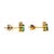 18ct Yellow Gold Emerald & Diamond Stud Earrings 1.06ct 2.41g, A Pair For Sale - Image 6 of 10