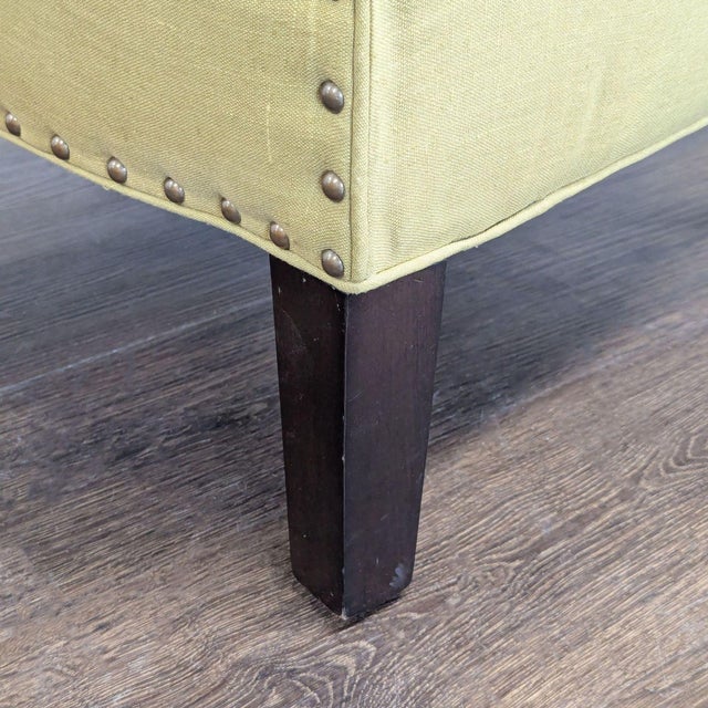 Cisco Brothers Green Lounge Chair With Nailhead Trim For Sale In San Francisco - Image 6 of 8