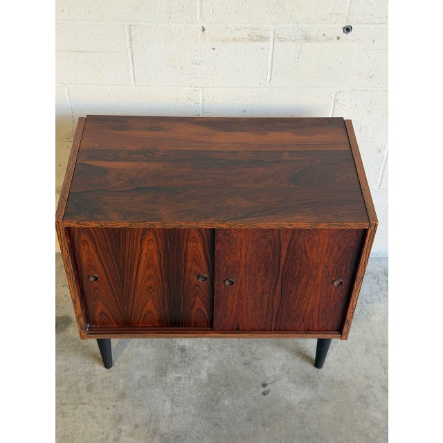 Rosewood Sliding-Door Sideboard Danish Mid-Century Modern 1960s For Sale - Image 10 of 11
