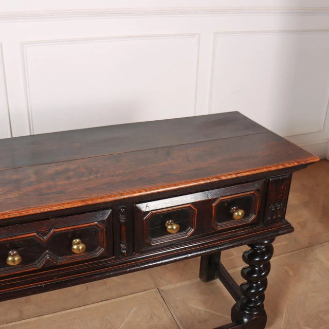 English Oak Dresser Base For Sale - Image 10 of 11