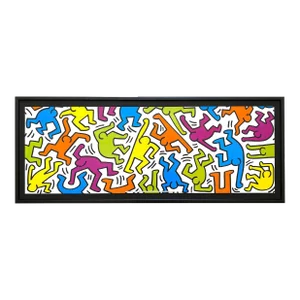 Keith Haring Estate Vintage 1999 Lithograph Print Framed Large Pop Art Poster " Untitled " 1983