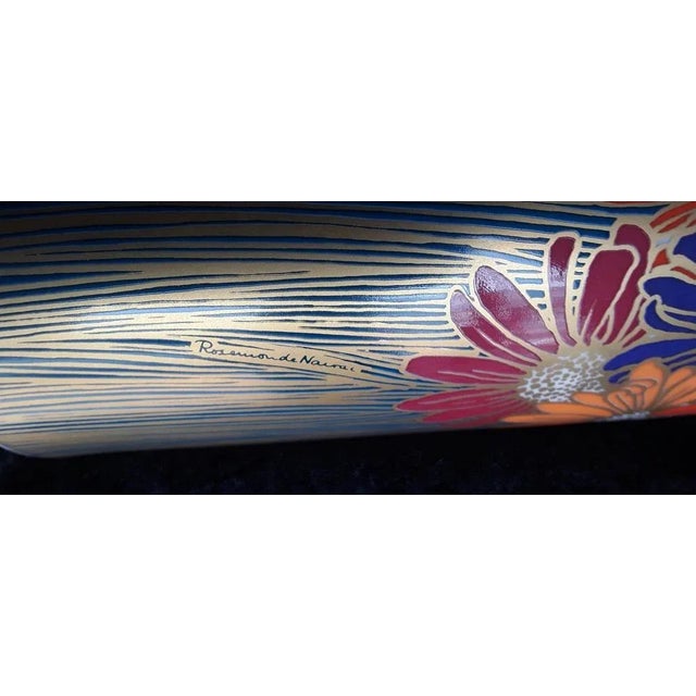 Vintage Adorned Plate by Rosamunde Nairac for Rosenthal, 1970s, in Very Good conditions. Designed 1970 to 1979 This piece...