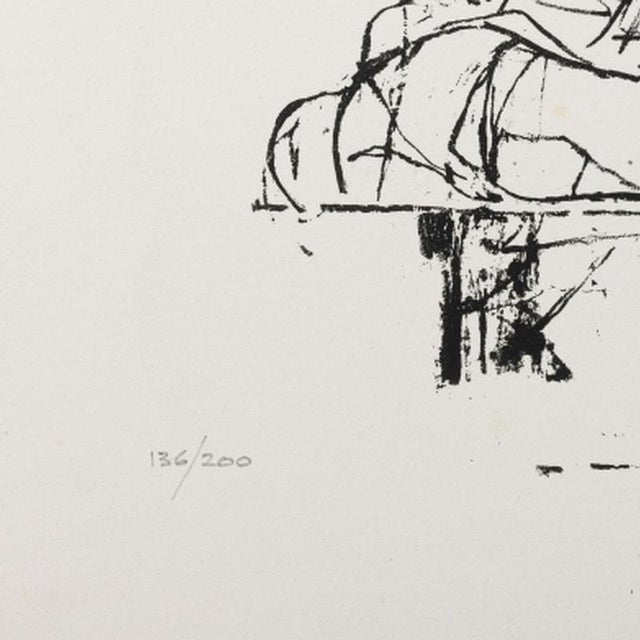 Luís Dourdil, Composition, 1984, Screenprint For Sale - Image 3 of 6