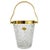 Mid-Century Ice Bucket Crystal Gilded Brass from Val Saint Lambert, 1950s For Sale - Image 9 of 9