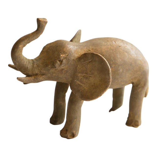 Vintage African Elephant Sculpture For Sale