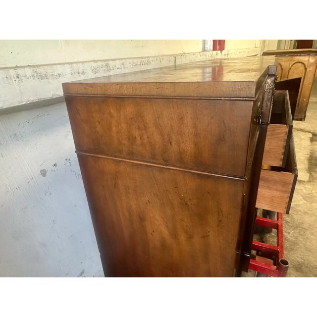 Baker Furniture Company Vintage Baker Furniture Company Grand Rapids Mahogany Georgian Sideboard Buffet - Circa 1960 For Sale - Image 4 of 5