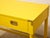 Yellow Vintage Hollywood Regency Yellow Campaign Writing Desk For Sale - Image 8 of 11