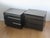 1990s Vintage Italian Giorgio Collection Snakewood Black Lacquered Three Drawer Nightstands Side Tables -a Pair For Sale - Image 4 of 18