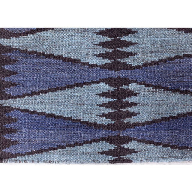 Modern Swedish Flat Weave Runner (Fragment) Doris Leslie Blau For Sale - Image 4 of 8