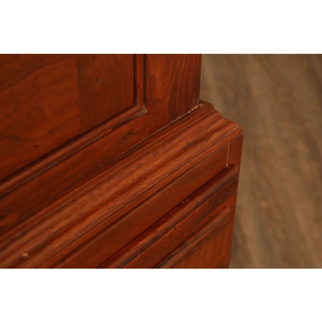 David T. Harring Chippendale Style Walnut Two Piece Jackson Press For Sale In Philadelphia - Image 6 of 18