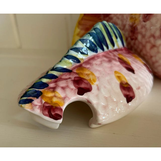 Vintage Mid-Century Modern Made in Portugal Fish Soup Tureen With Ladle For Sale - Image 4 of 11