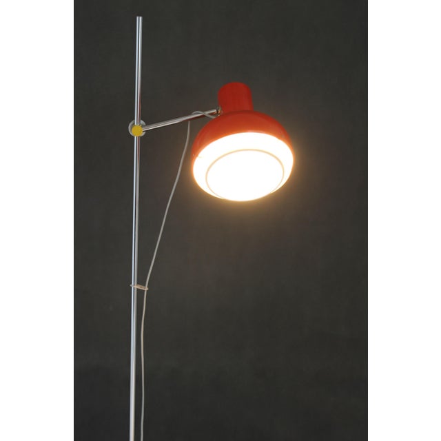 Red Floor Lamp attributed to Josef Hurka, Czechoslovakia, 1970s For Sale - Image 14 of 15