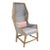 Bias Hooded Lounge Chair, Faceted Wingback Inspired by Louis XV Sentry For Sale
