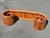 Wood Teak Scroll Waterfall Bench For Sale - Image 7 of 18