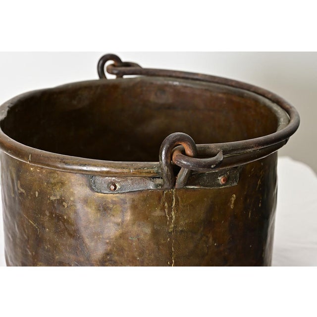 French 19th Century Heavy Brass Cooking Pot For Sale In Baton Rouge - Image 6 of 10