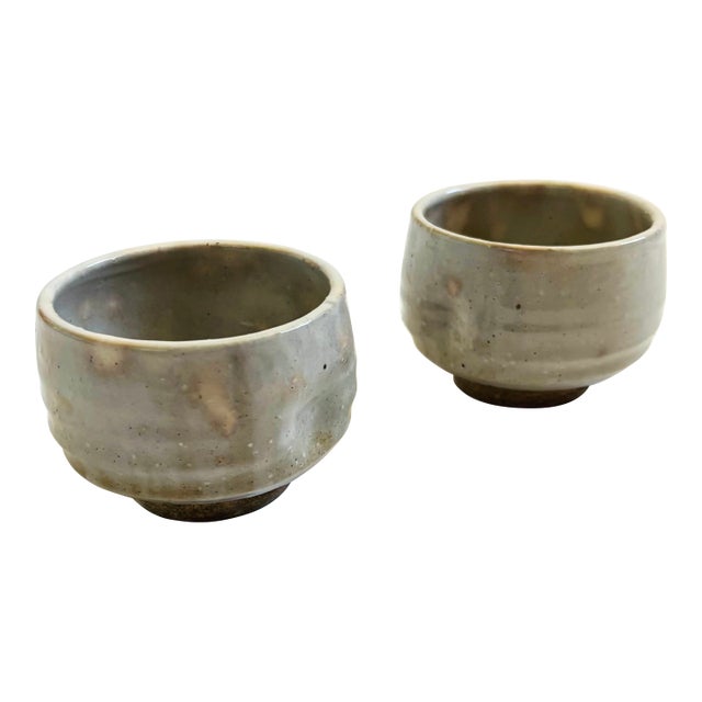 Studio Pottery Cups - Set of 2 - Sake Cups For Sale
