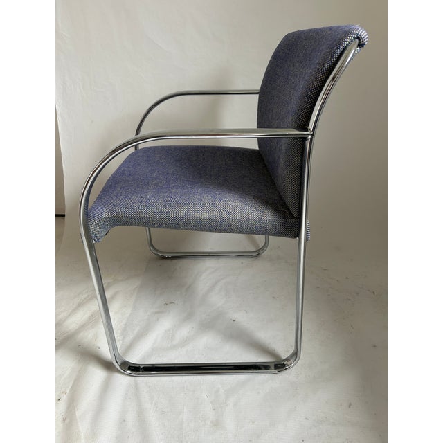 Metal 1980s Modern Steelcase Armchair For Sale - Image 7 of 10